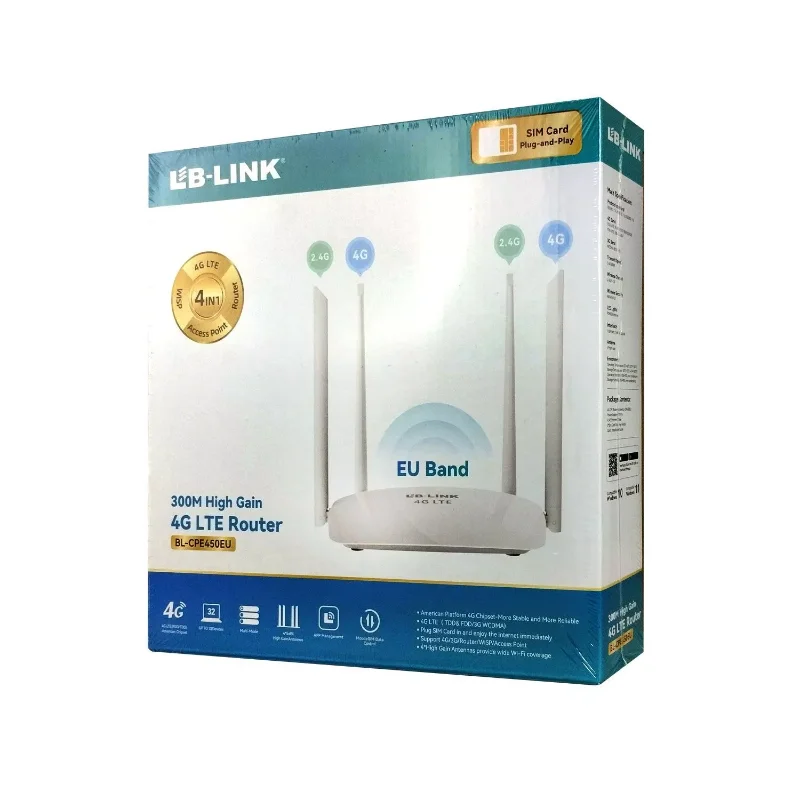 مودم سیم کارت خور چند کاره 4G ال بی لینک مدل BL-CPE450EU مودم سیم کارت خور چند کاره 4G ال بی لینک مدل BL-CPE450EU