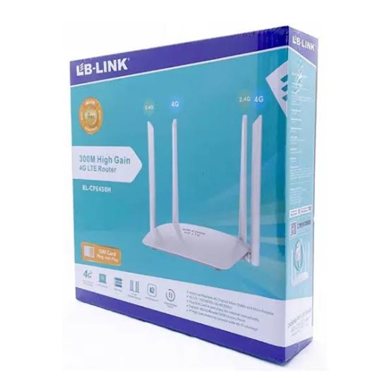 مودم سیم کارت خور چند کاره 4G ال بی لینک مدل BL-CPE450H مودم سیم کارت خور چند کاره 4G ال بی لینک مدل BL-CPE450H